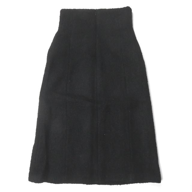 ELIN エリン 日本製 ブークレウール ハイウエストスカート 11606-23-1102 36 ブラック ルーピング ボトムス lc31429 |  | 01