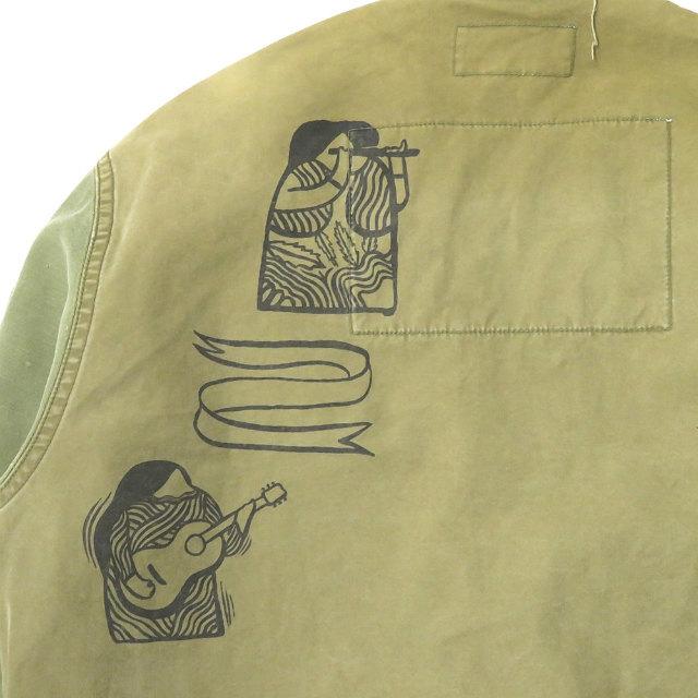 SALTWATER COWBOY ソルトウォーターカウボーイ 日本製 DOODLE UTILITY SHIRT JACKET リメイクミリタリーシャツジャケット ONE lc31451 |  | 10