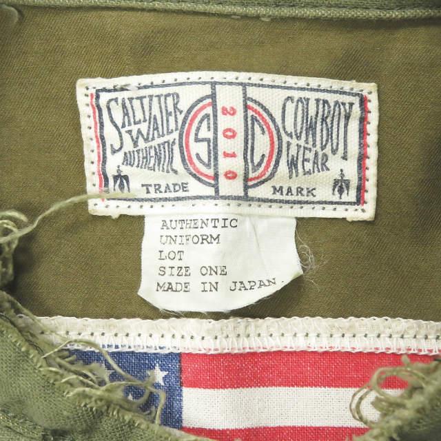 SALTWATER COWBOY ソルトウォーターカウボーイ 日本製 DOODLE UTILITY SHIRT JACKET リメイクミリタリーシャツジャケット ONE lc31451 |  | 02