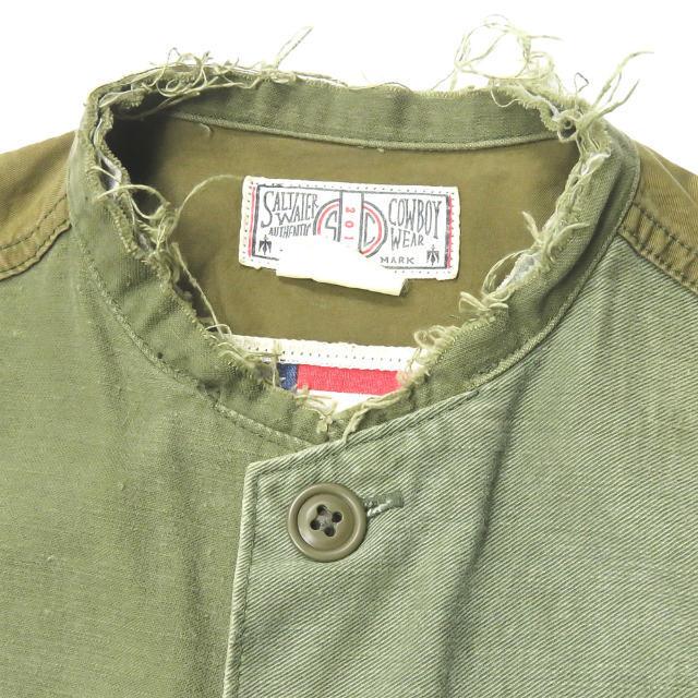 SALTWATER COWBOY ソルトウォーターカウボーイ 日本製 DOODLE UTILITY SHIRT JACKET リメイクミリタリーシャツジャケット ONE lc31451 |  | 03