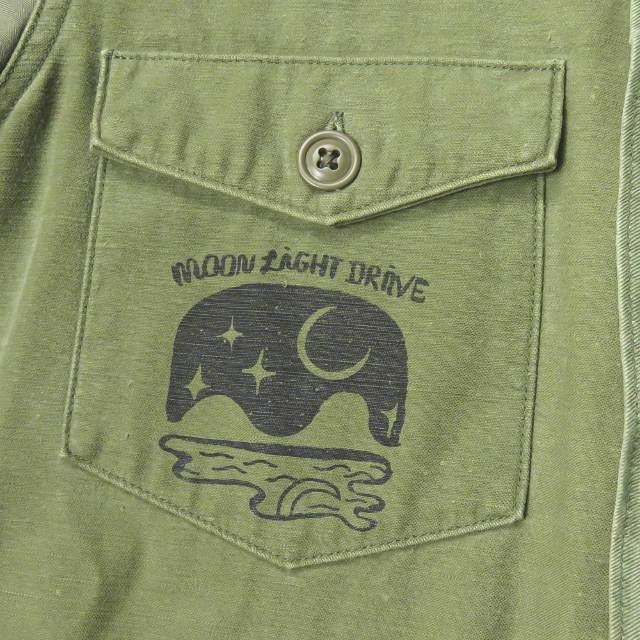 SALTWATER COWBOY ソルトウォーターカウボーイ 日本製 DOODLE UTILITY SHIRT JACKET リメイクミリタリーシャツジャケット ONE lc31451 |  | 05