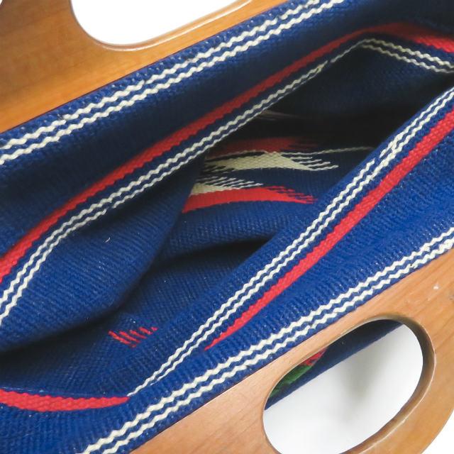 古着 VINTAGE CHIMAYO BAG WOOD HANDLE ヴィンテージ ウッドハンドル