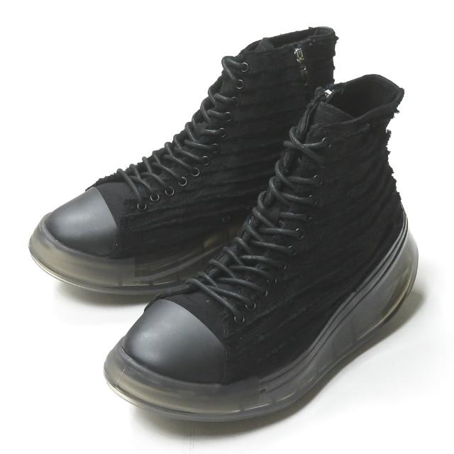グラウンズ MIKIO SAKABE ミキオサカベ grounds x ROYAL FLASH 21SS 別注 Hi VORTEX R サイドジップハイカットスニーカー 39(25cm) ブラック | 
