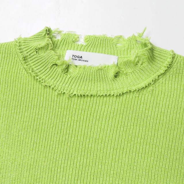 TOGA トーガ 21SS frayed knit pullover フライニットプル TOGA トーガ 21SS frayed knit pullover フライニットプル