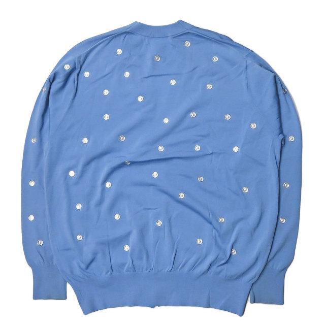 TOGA PULLA トーガ プルラ 21SS Dot knit cardigan ドットニットカーディガン TP11-XO211 36 ブルー メタルパーツ lc31497 |  | 01