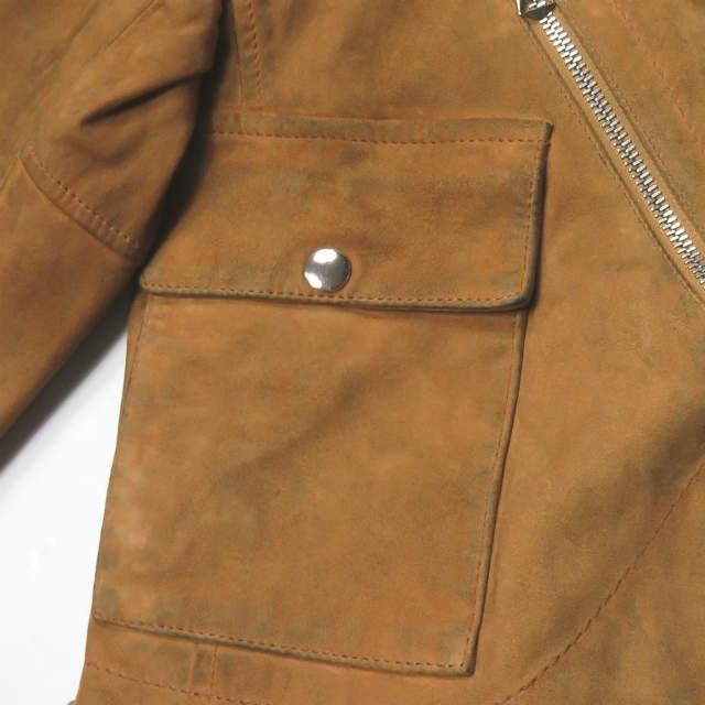 GOLDEN GOOSE ゴールデングース ダメージ加工スエードダブルライダースジャケット S ブラウン レザージャケット Deuxieme Classe lc31597 |  | 05