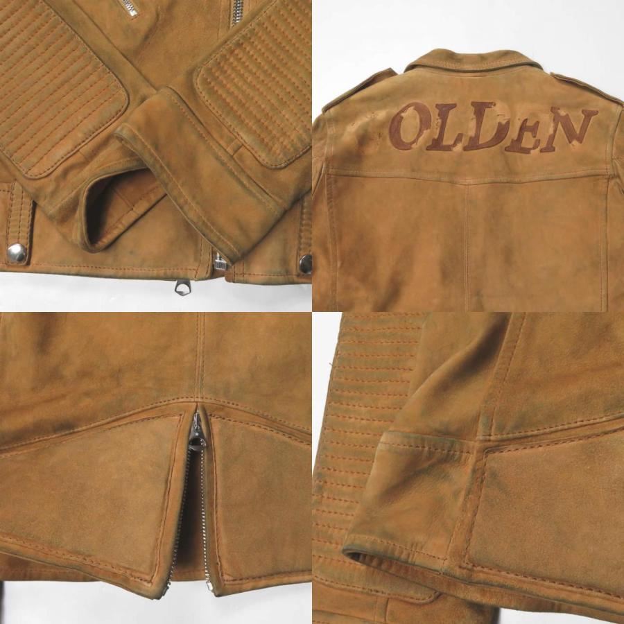 GOLDEN GOOSE ゴールデングース ダメージ加工スエードダブルライダースジャケット S ブラウン レザージャケット Deuxieme Classe lc31597 |  | 08