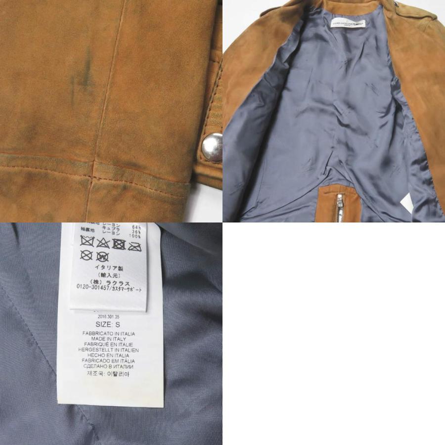 GOLDEN GOOSE ゴールデングース ダメージ加工スエードダブルライダースジャケット S ブラウン レザージャケット Deuxieme Classe lc31597 |  | 09
