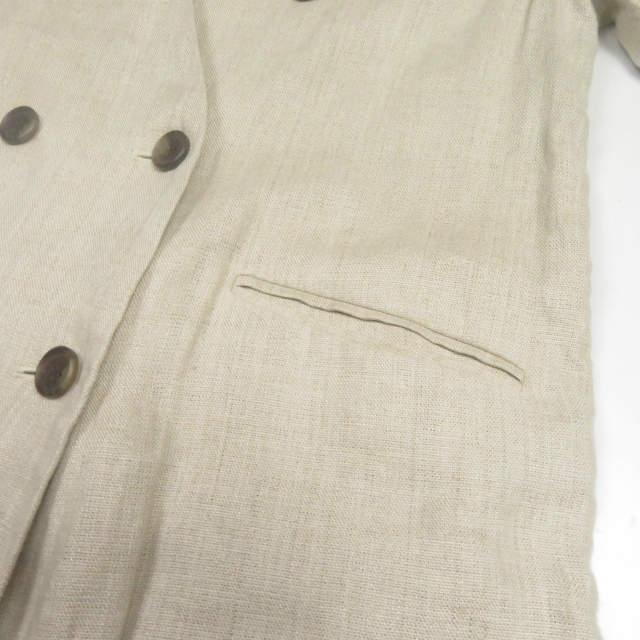 B:MING by BEAMS ビーミング バイ ビームス 20SS リネンノーカラーダブルコート 93-19-0259-462 M ベージュ アウター lc31689 |  | 06