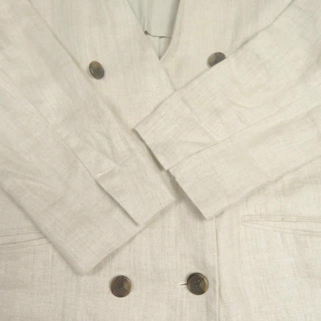 B:MING by BEAMS ビーミング バイ ビームス 20SS リネンノーカラーダブルコート 93-19-0259-462 M ベージュ アウター lc31689 |  | 07
