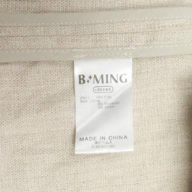 B:MING by BEAMS ビーミング バイ ビームス 20SS リネンノーカラーダブルコート 93-19-0259-462 M ベージュ アウター lc31689 |  | 09