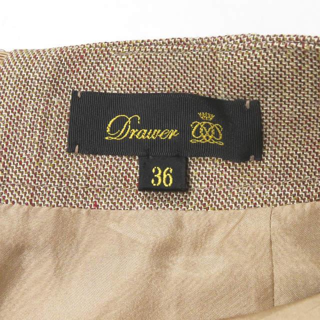 Drawer ドゥロワー 21SS 日本製 シャークスキンフレアスカート 6524-299-1545 36 ベージュ リネン ミモレ丈 ボトムス lc31735 |  | 02