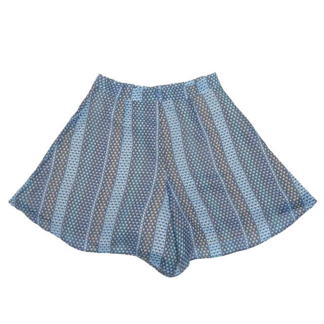 FINDERS KEEPERS ファインダーズキーパーズ MARCONI TOP PRINT SHORTS プリントショーツ 14FK01038P/PRT S ブルー ショートパンツ lc31778 | 