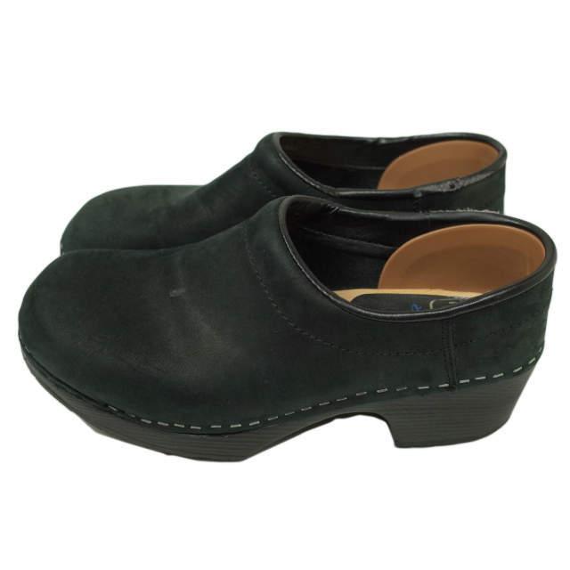 MOHEDA TOFFELN モヘダトフェール PREBEN 750PU - Closed Heel ヌバックレザーサボ 39(23.5-24.0cm) ブラック クロッグ シューズ lc31794 |  | 01