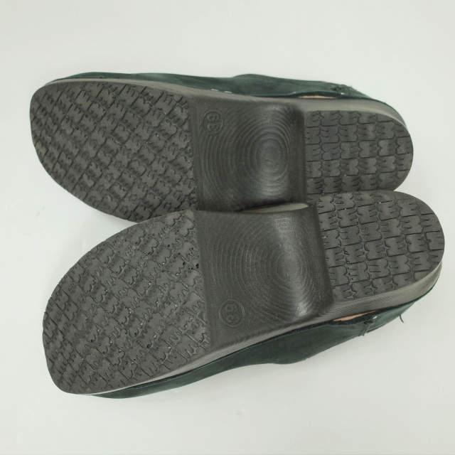 MOHEDA TOFFELN モヘダトフェール PREBEN 750PU - Closed Heel ヌバックレザーサボ 39(23.5-24.0cm) ブラック クロッグ シューズ lc31794 |  | 10