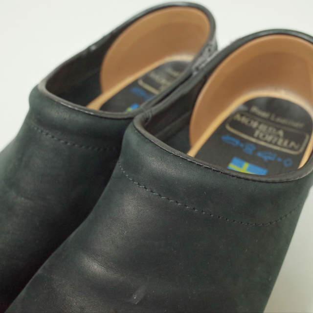 MOHEDA TOFFELN モヘダトフェール PREBEN 750PU - Closed Heel ヌバックレザーサボ 39(23.5-24.0cm) ブラック クロッグ シューズ lc31794 |  | 05