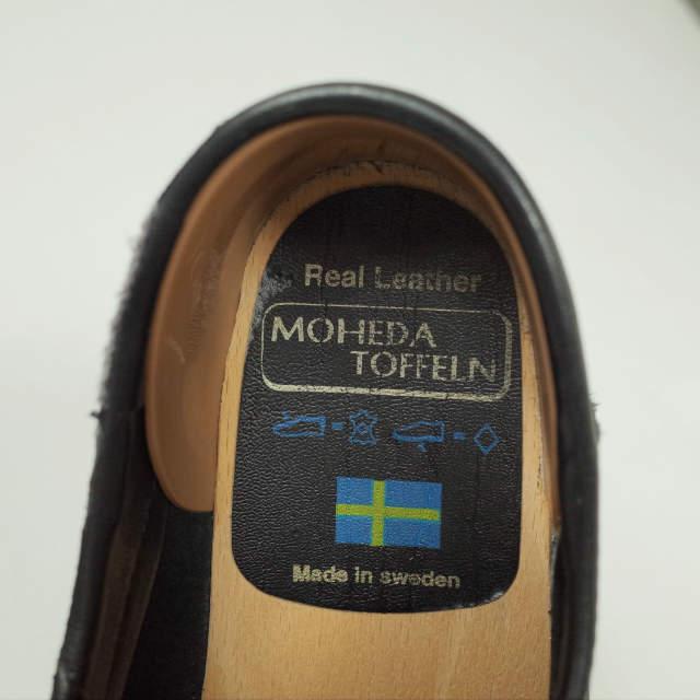 MOHEDA TOFFELN モヘダトフェール PREBEN 750PU - Closed Heel ヌバックレザーサボ 39(23.5-24.0cm) ブラック クロッグ シューズ lc31794 |  | 06