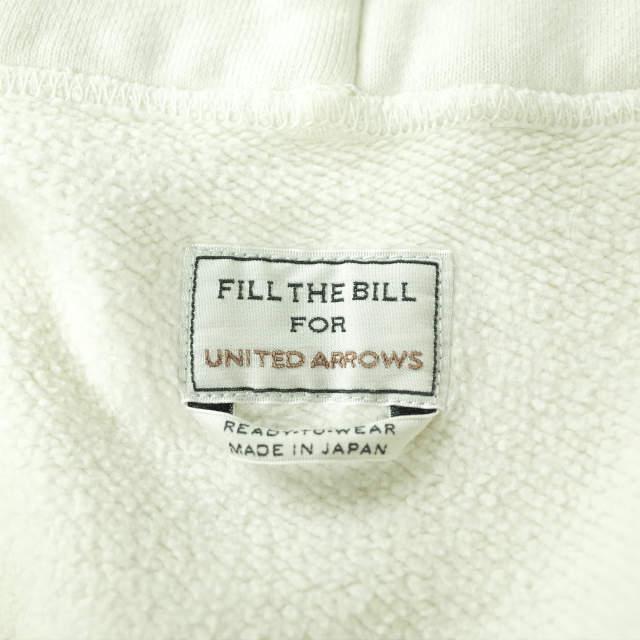 FILL THE BILL x UNITED ARROWS フィルザビル 別注 日本製 SWEAT HOODIE  ダメージ加工スウェットプルオーバーパーカー FTB-17AW-62 lc31841