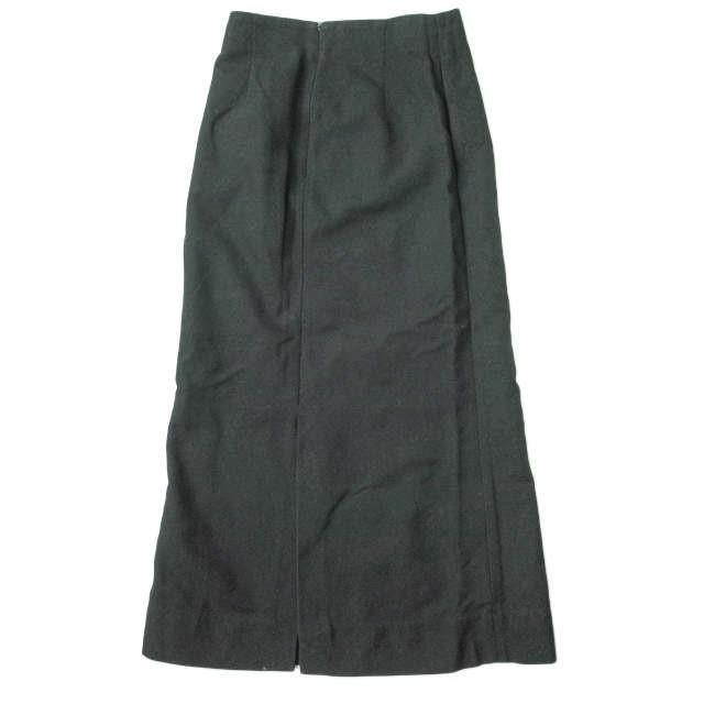UNITED ARROWS ユナイテッドアローズ 日本製 コットンツイル タイトマキシスカート 1524-257-4758 38 ブラック ロング ボトムス lc31874 |  | 01