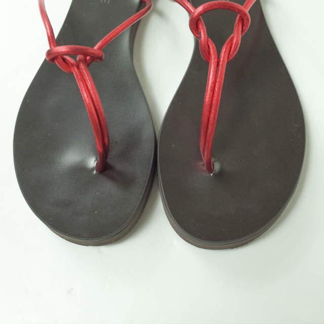 LAOCOONTE ラオコンテ スペイン製 NOEMI フラットサンダル 38(24-24.5cm) レッド トング シューズ lc31876 |  | 04