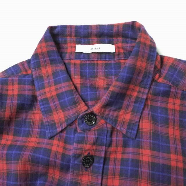 ASTRAET アストラット 日本製 チェックビッグシャツ 5421-270-0099 Free RED/NAVY UNITED ARROWS 長袖 オーバーサイズ トップス lc31886 |  | 02