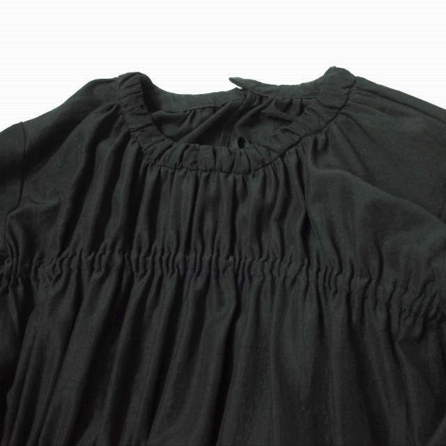 Ray BEAMS レイビームス 22SS アシメシャーリングワンピース 61-26-3119-462 ONE SIZE BLACK 長袖 ミモレ丈 ドレス トップス lc31905 |  | 02
