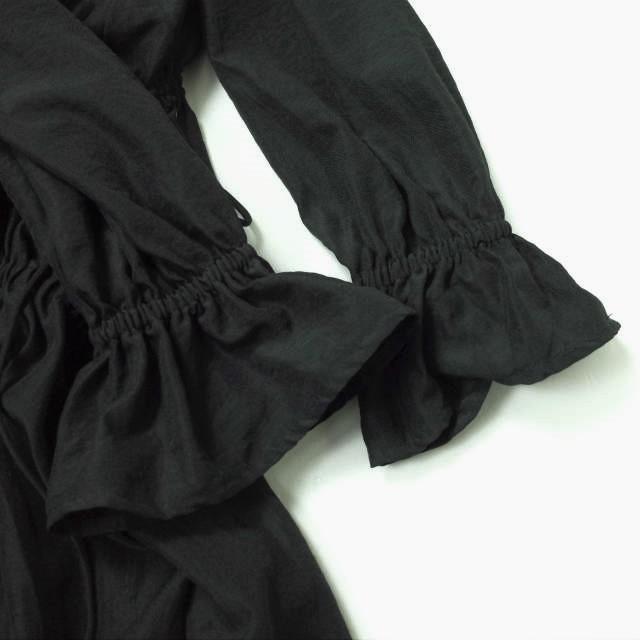 Ray BEAMS レイビームス 22SS アシメシャーリングワンピース 61-26-3119-462 ONE SIZE BLACK 長袖 ミモレ丈 ドレス トップス lc31905 |  | 04