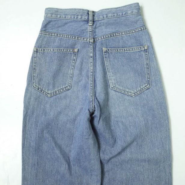 SERGE de bleu サージ 日本製 COCOON DENIM コクーンデニムパンツ Free インディゴ ワイド ジーンズ ジップフライ  ボトムス lc31912