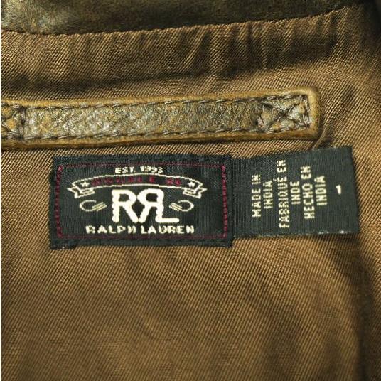 RRL ダブルアールエル Leather Moto Jacket レザーモトジャケット 282950195001 1 Double RL ダブルライダースジャケット 定価363,000円 |  | 03