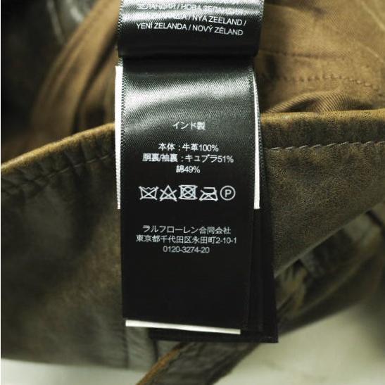 RRL ダブルアールエル Leather Moto Jacket レザーモトジャケット 282950195001 1 Double RL ダブルライダースジャケット 定価363,000円 |  | 07