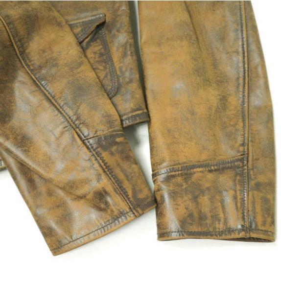RRL ダブルアールエル フィッテド レザージャケット 282900913001 1 Brown Double RL ライダースジャケット レディース 定価323,400円 |  | 05