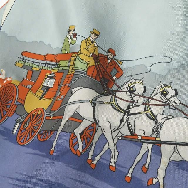 エルメス HERMES フランス製 馬車柄プリント スエードシルクベスト 36 オレンジ ジレ トップス |  | 05