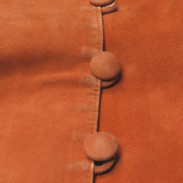 エルメス HERMES フランス製 馬車柄プリント スエードシルクベスト 36 オレンジ ジレ トップス |  | 06