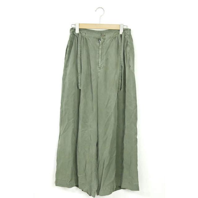 リミフゥ LIMI feu 17SS テンセルワイドパンツ LD-P01-202 S オリーブ ギャザー ボトムス | 