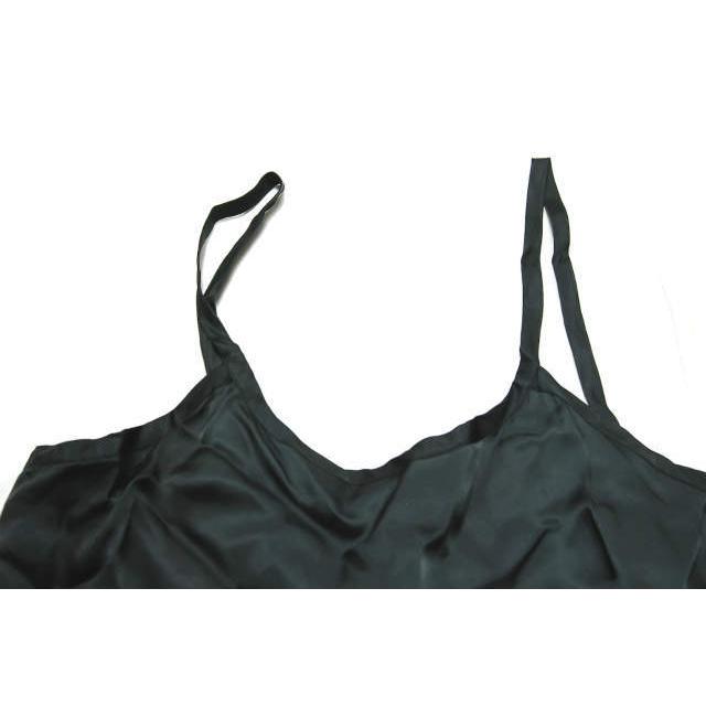 リミフゥ LIMI feu 18SS 裾レース キュプラキャミソールワンピース LW-D39-212 S ブラック ノースリーブ トップス |  | 03