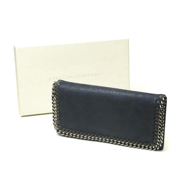 Stella McCartney ステラマッカートニー Falabella Continental Wallet ファラベラ フラップロングウォレット ネイビー 長財布 lm1415 | 