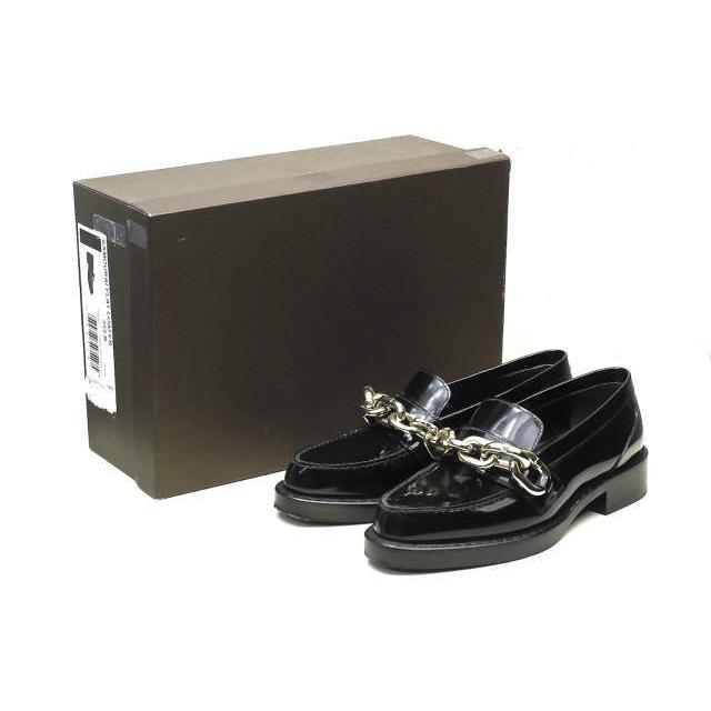 LOUIS VUITTON ルイ・ヴィトン 16SS SAMOURAI FLAT LOAFER サムライ・ライン エナメルチェーンローファー 35.5(22.5cm) ブラック lm1422 | 