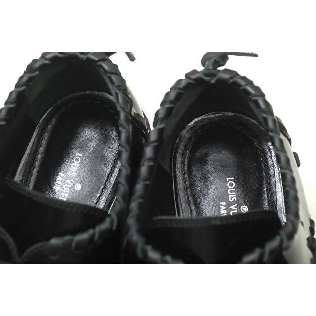 LOUIS VUITTON ルイ・ヴィトン 16SS MANGA FLAT RICHELIEU 編み上げエナメルレースアップシューズ A95lBGZAA 34(21.5cm) ブラック lm1423 |  | 07