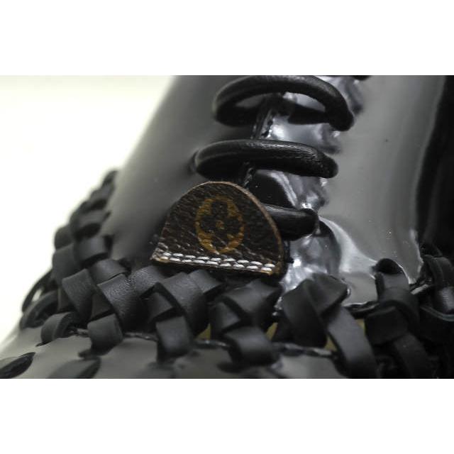 LOUIS VUITTON ルイ・ヴィトン 16SS MANGA FLAT RICHELIEU 編み上げエナメルレースアップシューズ A95lBGZAA 34(21.5cm) ブラック lm1423 |  | 08