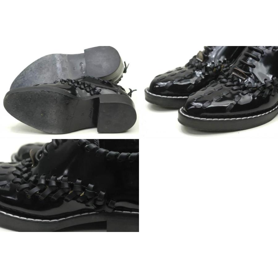 LOUIS VUITTON ルイ・ヴィトン 16SS MANGA FLAT RICHELIEU 編み上げエナメルレースアップシューズ A95lBGZAA 34(21.5cm) ブラック lm1423 |  | 09