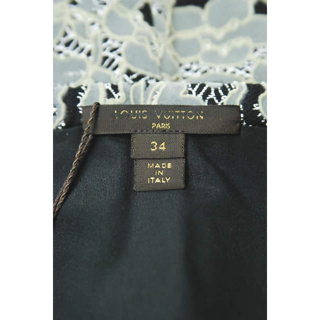ルイ・ヴィトン LOUIS VUITTON イタリア製 フラワーモチーフレース台形スカート FBJB03AKC 34 グレー/ブラック ゴブラン ボトムス |  | 02