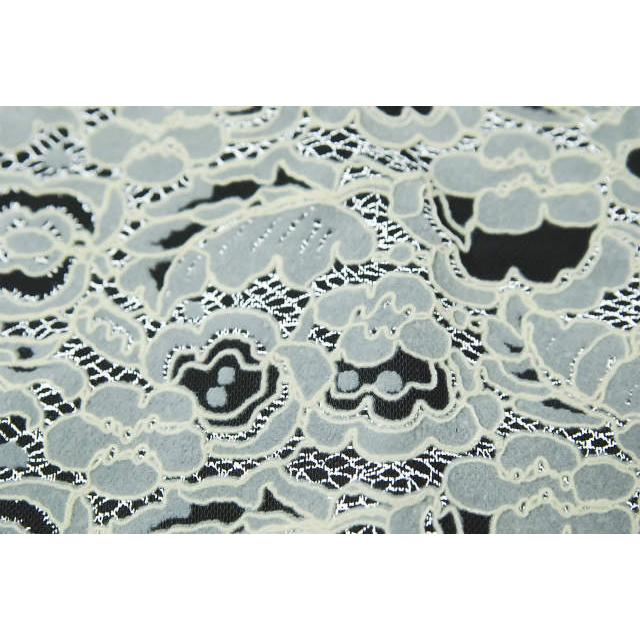 ルイ・ヴィトン LOUIS VUITTON イタリア製 フラワーモチーフレース台形スカート FBJB03AKC 34 グレー/ブラック ゴブラン ボトムス |  | 05