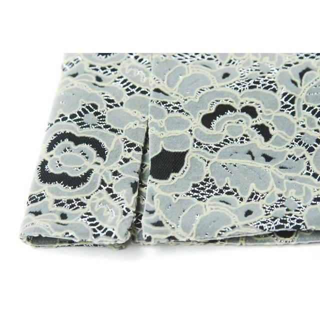 ルイ・ヴィトン LOUIS VUITTON イタリア製 フラワーモチーフレース台形スカート FBJB03AKC 34 グレー/ブラック ゴブラン ボトムス |  | 07