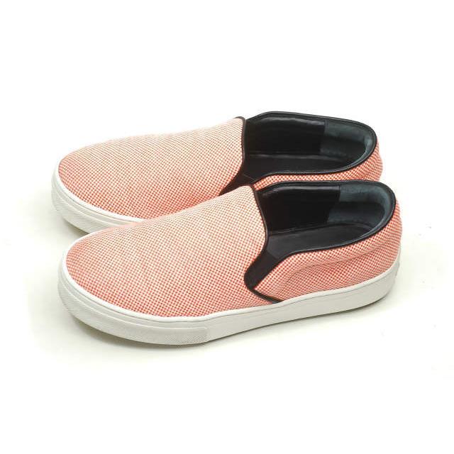 CELINE セリーヌ SKATE SLIP-ON スケート スリッポン 313652QSKD 37.5(24.5cm) Orange キャンバス ジャガード スニーカー lm1445 |  | 01