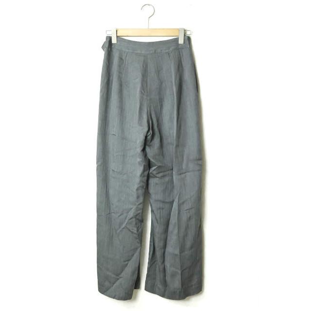 LIMI feu リミフゥ 18SS 日本製 ベルテッドヘリンボーンタックワイドスラックス LW-P05-210 S グレー パンツ ベルト付き バギー lm1480 |  | 01