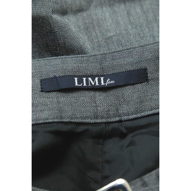 LIMI feu リミフゥ 18SS 日本製 ベルテッドヘリンボーンタックワイドスラックス LW-P05-210 S グレー パンツ ベルト付き バギー lm1480 |  | 02