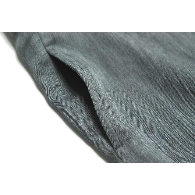 LIMI feu リミフゥ 18SS 日本製 ベルテッドヘリンボーンタックワイドスラックス LW-P05-210 S グレー パンツ ベルト付き バギー lm1480 |  | 06
