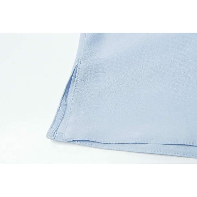 PRADA プラダ シルクバックボタンクレリックシャツ DNA711 S161 1H51 36 ブルー 七分袖 ブラウス トップス |  | 06