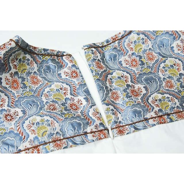 プラダ PRADA イタリア製 シルクジャガードコットンノースリーブブラウス P986AR S151 36 ホワイト ストレッチ シャツ トップス |  | 05