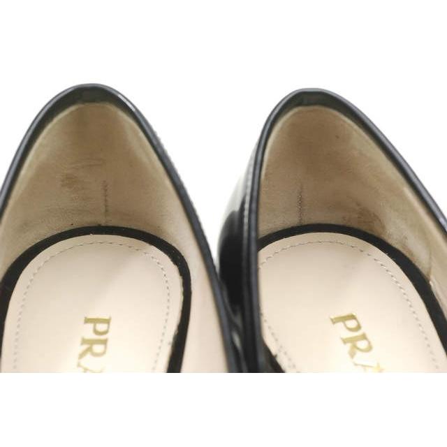 PRADA プラダ イタリア製 エナメルペニーローファー 1D344D 36.5(23.5cm) ブラック パテント レザー コイン シューズ |  | 04